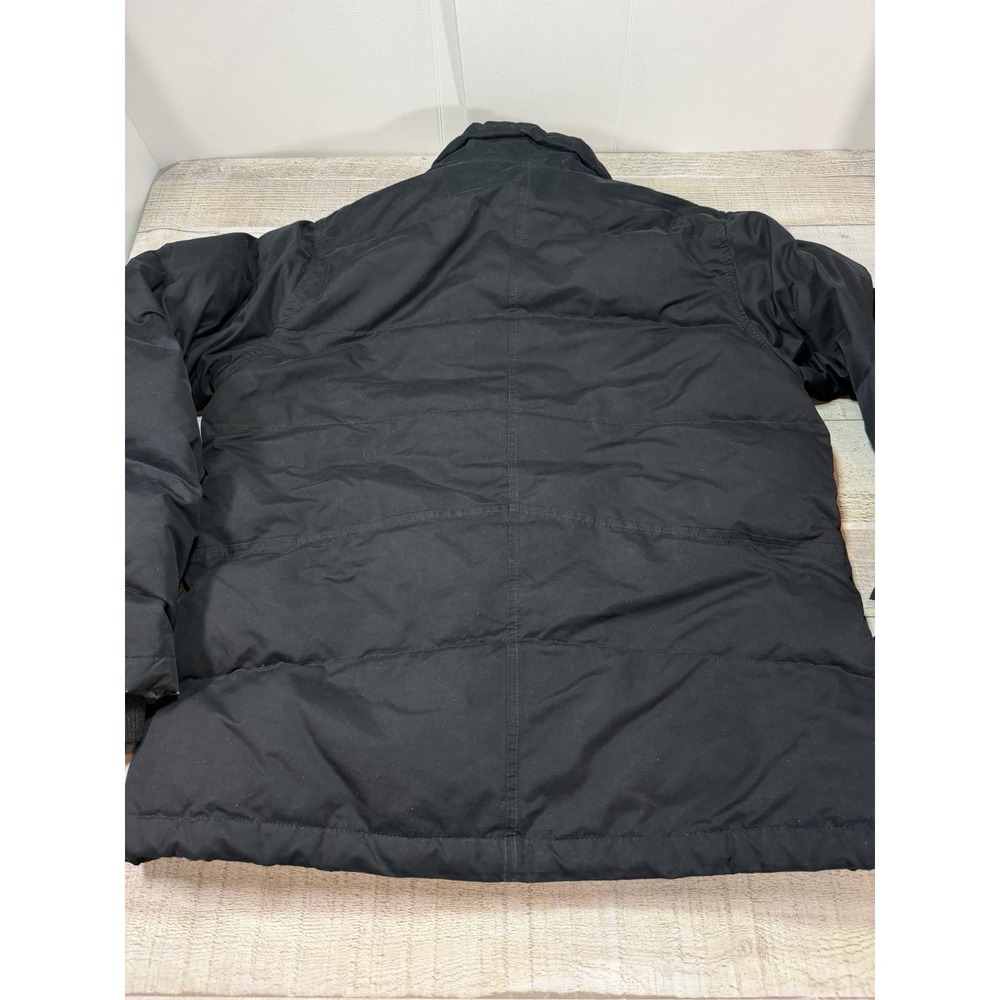Eddie Bauer Womens M Black Goose Down Puffer Winter Jacket Full Zip Coat - Picture 11 of 11